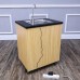 FixtureDisplays Portable Sink Self Contained Hand Wash Station Mobile Sink Water Fountain Portable Sink Water Supply w/Pump 110V Power Caulk All Places to Water Proof 10122